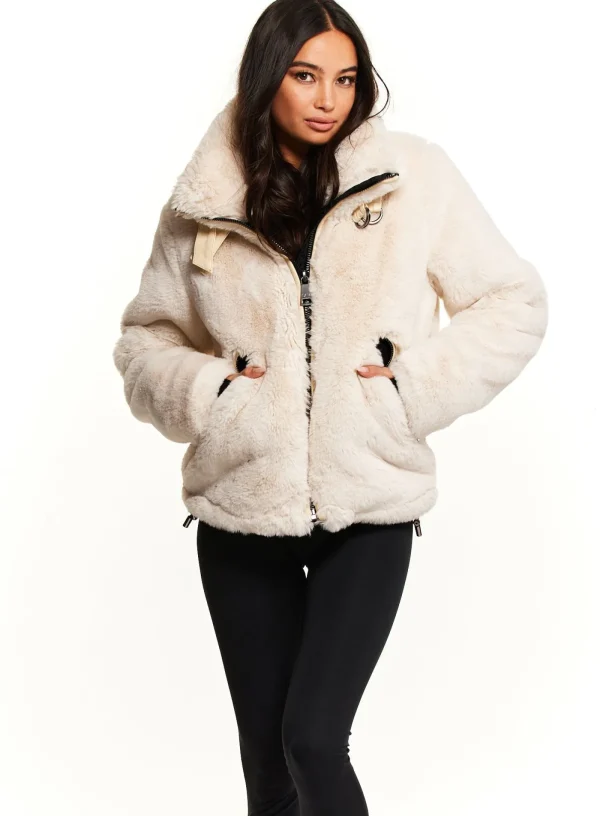Women SAM. Vegan Leather & Faux Fur-Faux Fur Denver