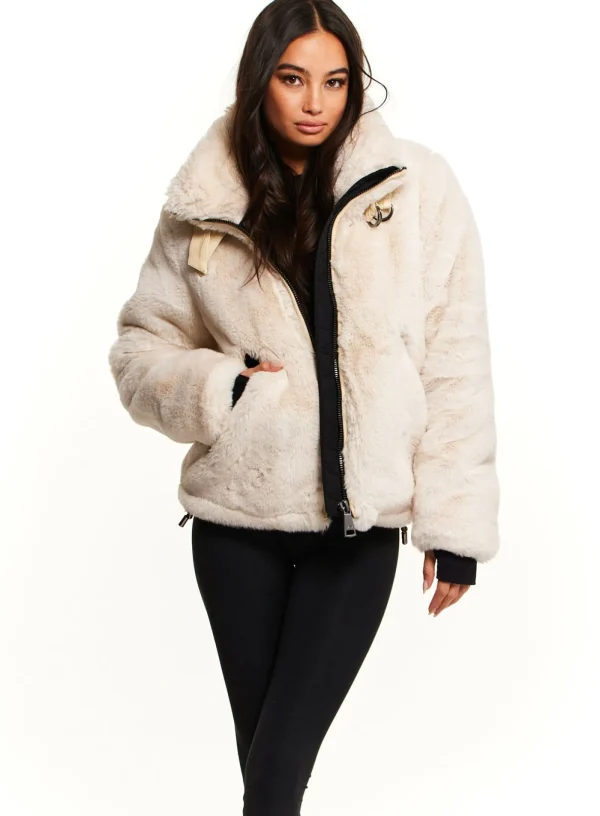 Women SAM. Vegan Leather & Faux Fur-Faux Fur Denver