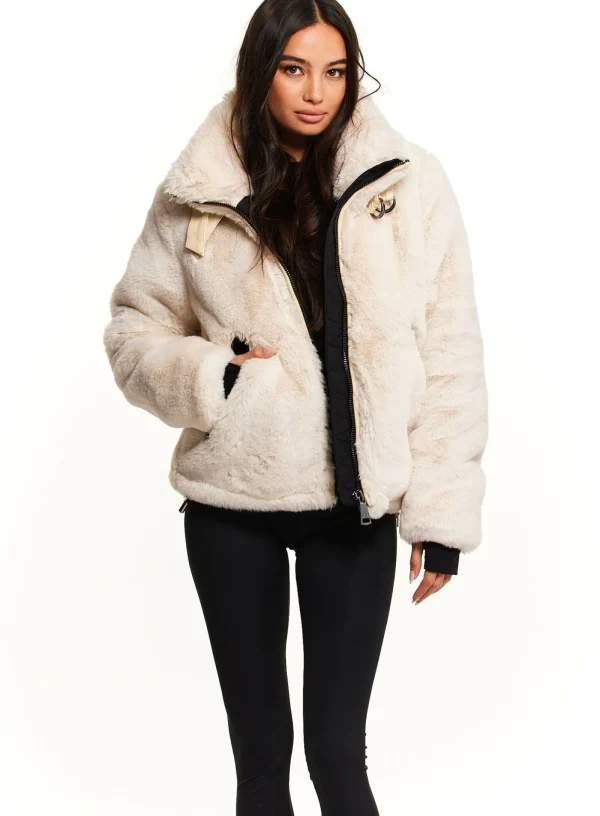 Women SAM. Vegan Leather & Faux Fur-Faux Fur Denver