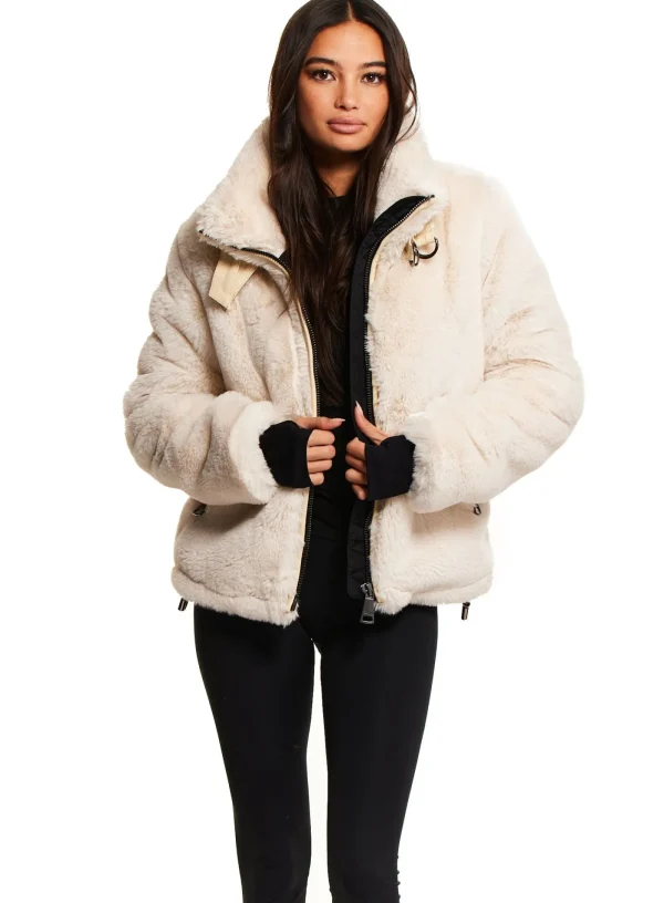 Women SAM. Vegan Leather & Faux Fur-Faux Fur Denver