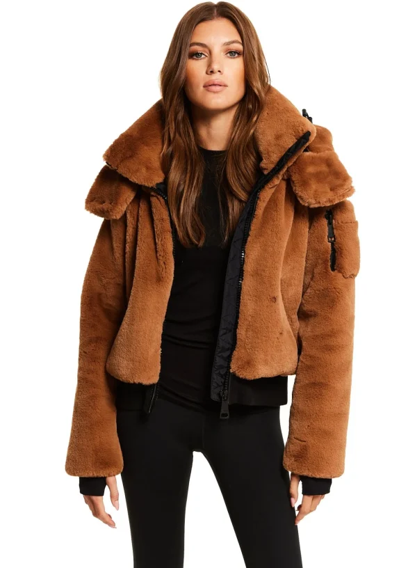 Women SAM. Vegan Leather & Faux Fur-Faux Fur Nala
