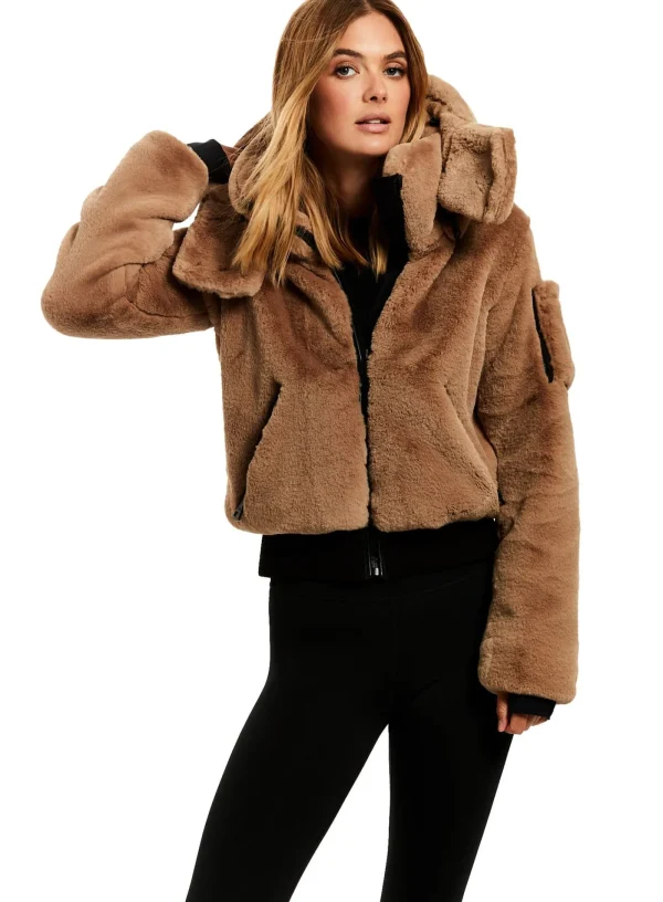 Women SAM. Vegan Leather & Faux Fur-Faux Fur Nala