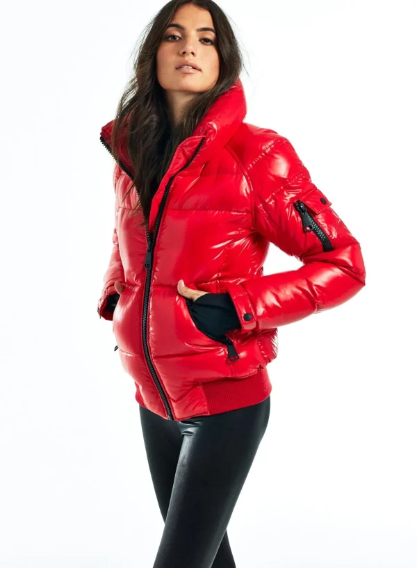 Women SAM. Down Without Trim-Freestyle Bomber