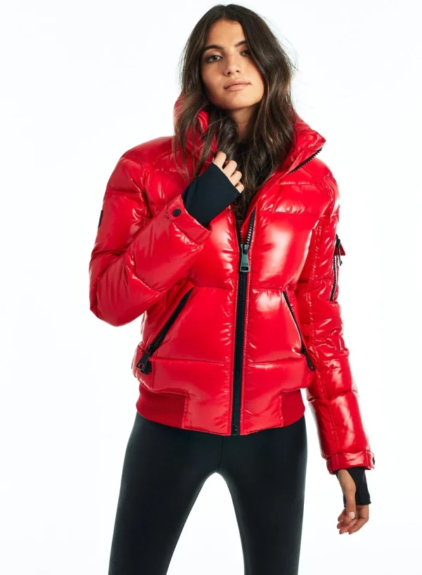 Women SAM. Down Without Trim-Freestyle Bomber