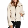 Women SAM. Vegan Leather & Faux Fur-Sherpa Penelope