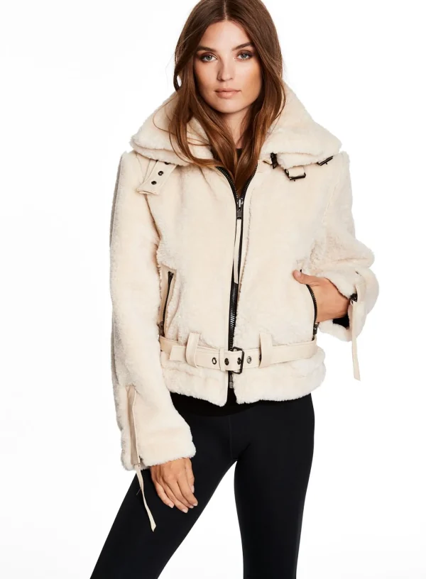 Women SAM. Vegan Leather & Faux Fur-Sherpa Penelope