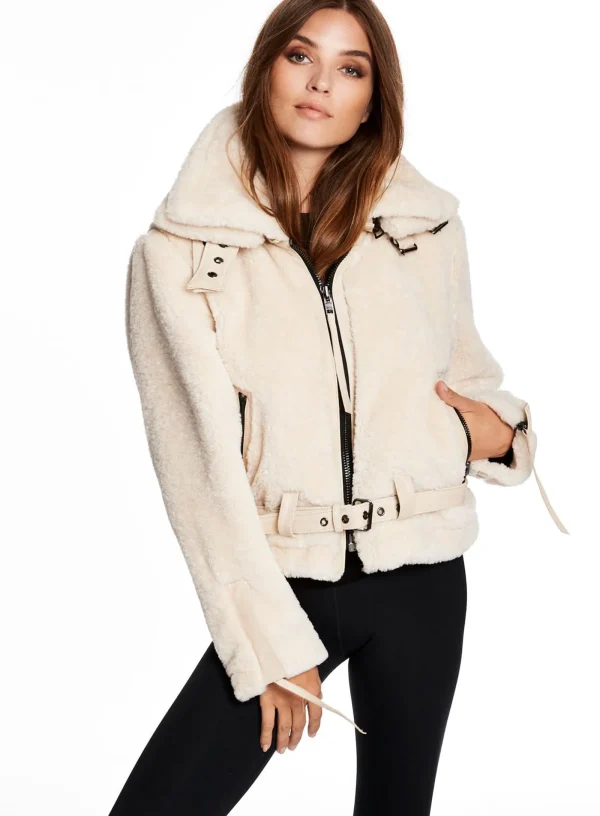 Women SAM. Vegan Leather & Faux Fur-Sherpa Penelope