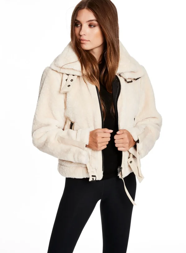 Women SAM. Vegan Leather & Faux Fur-Sherpa Penelope