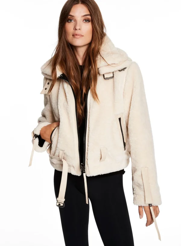 Women SAM. Vegan Leather & Faux Fur-Sherpa Penelope