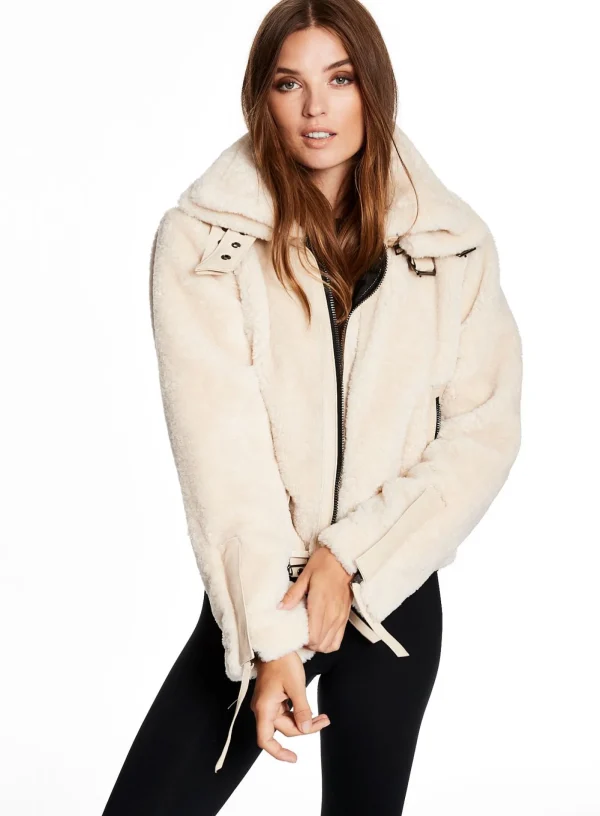 Women SAM. Vegan Leather & Faux Fur-Sherpa Penelope