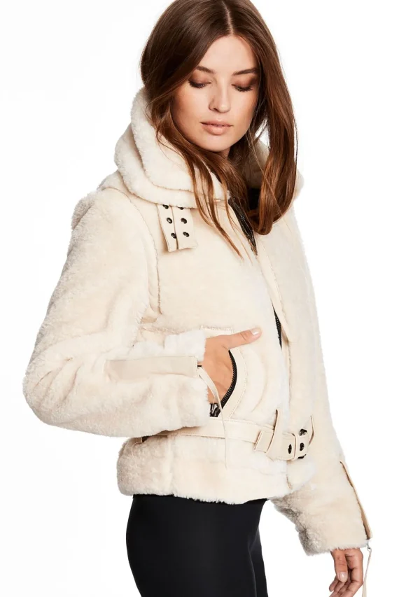 Women SAM. Vegan Leather & Faux Fur-Sherpa Penelope