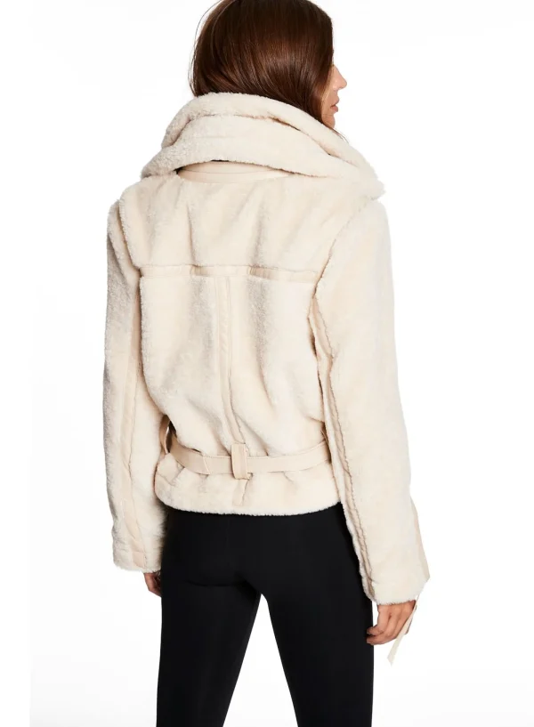 Women SAM. Vegan Leather & Faux Fur-Sherpa Penelope