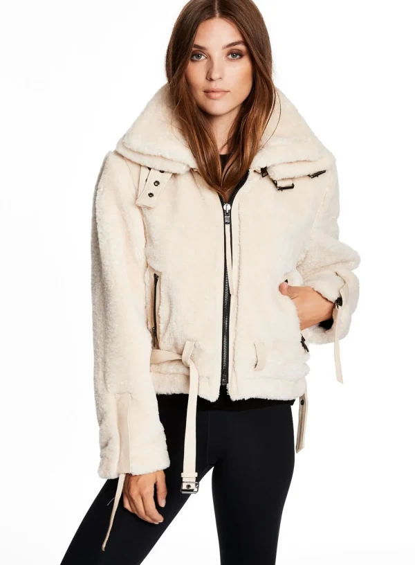 Women SAM. Vegan Leather & Faux Fur-Sherpa Penelope