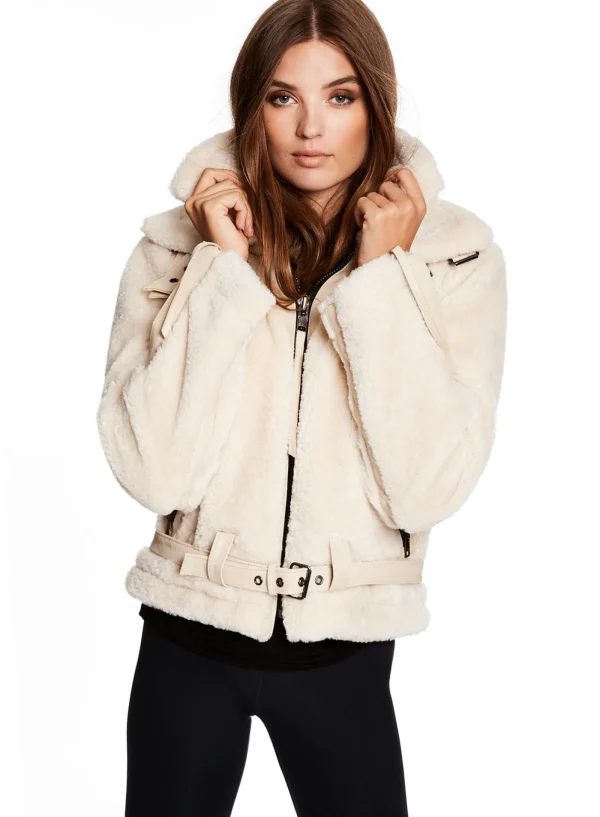 Women SAM. Vegan Leather & Faux Fur-Sherpa Penelope