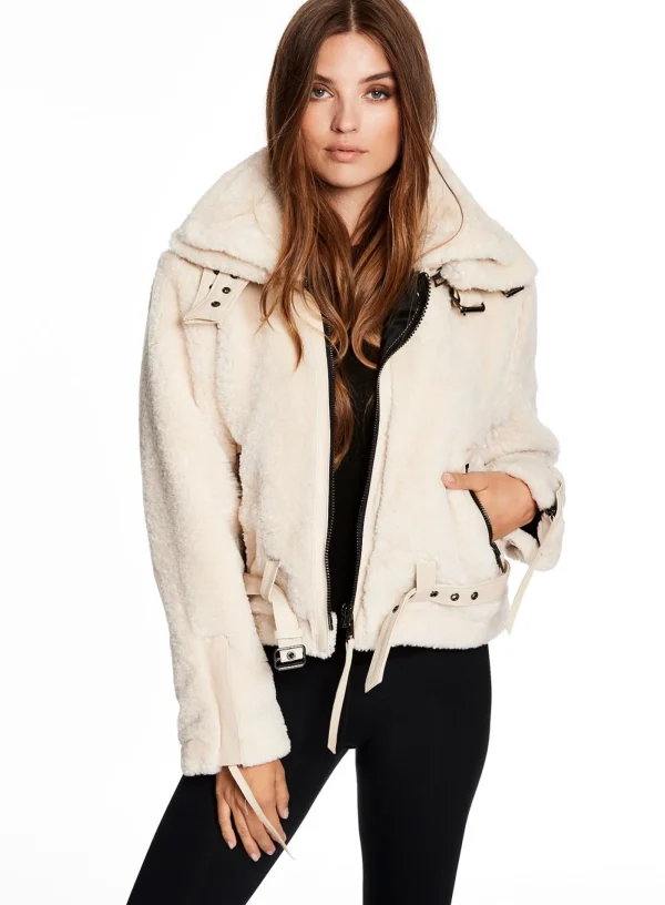 Women SAM. Vegan Leather & Faux Fur-Sherpa Penelope