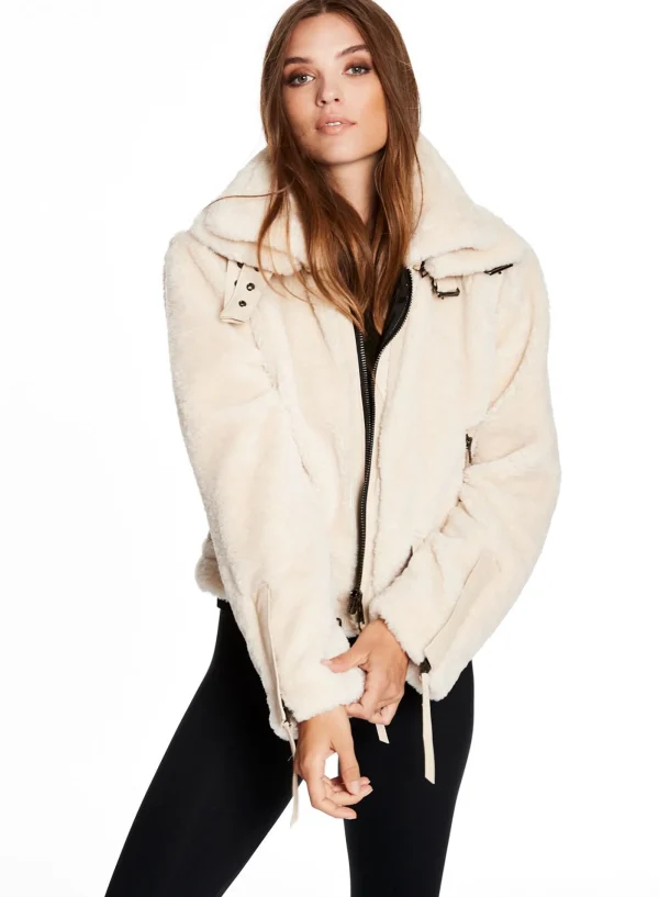 Women SAM. Vegan Leather & Faux Fur-Sherpa Penelope