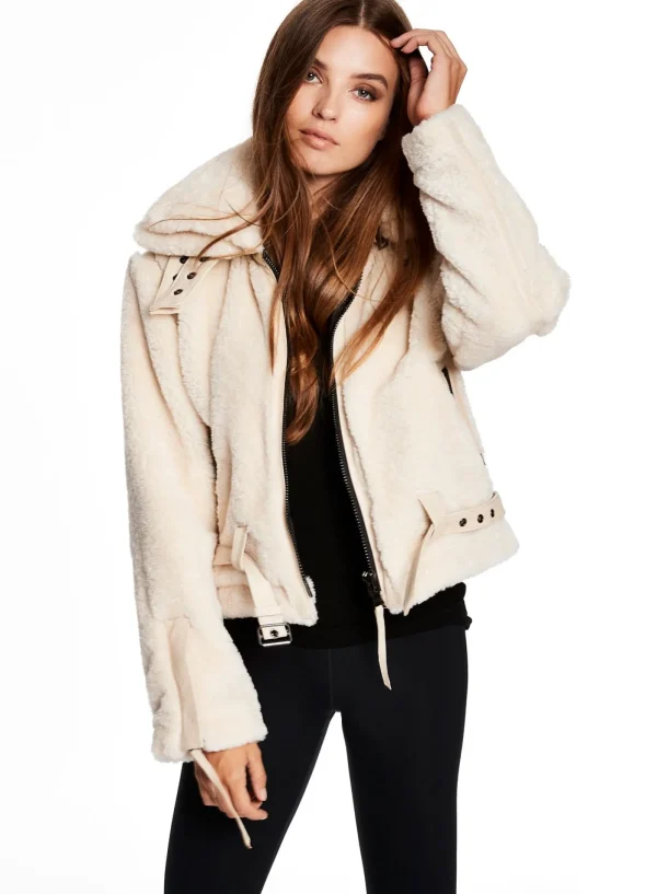 Women SAM. Vegan Leather & Faux Fur-Sherpa Penelope