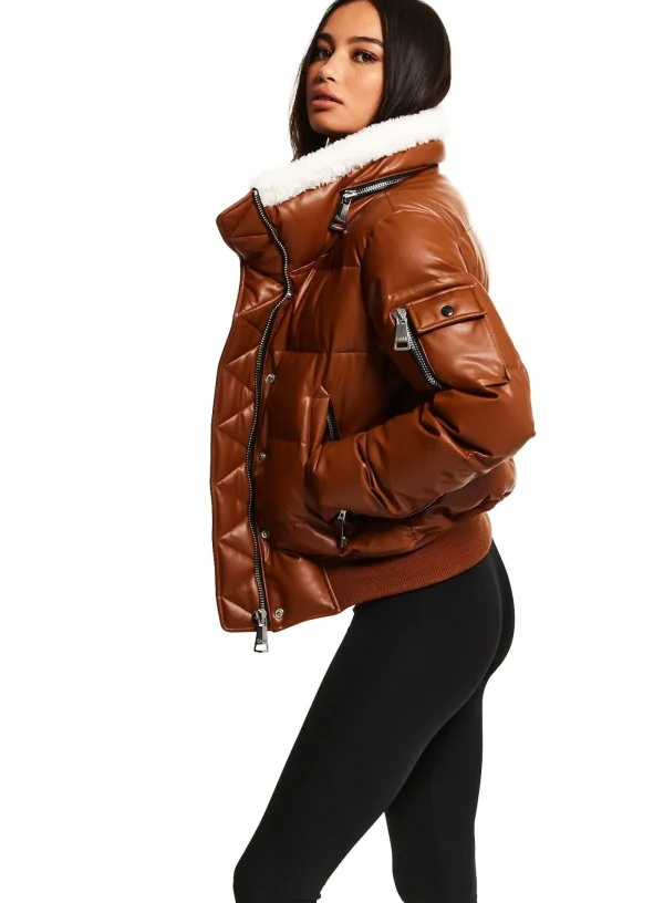 Women SAM. Vegan Leather & Faux Fur-Vegan Leather Allegra