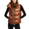 Women SAM. Vests-Vegan Leather Tracey Vest