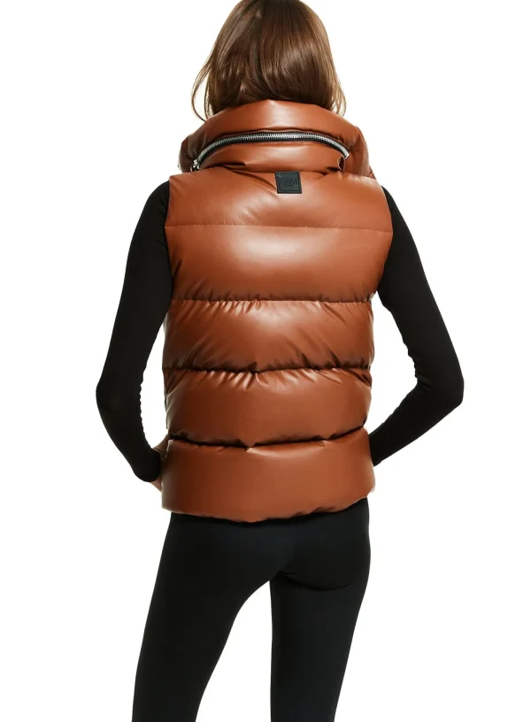 Women SAM. Vegan Leather & Faux Fur-Vegan Leather Tracey Vest